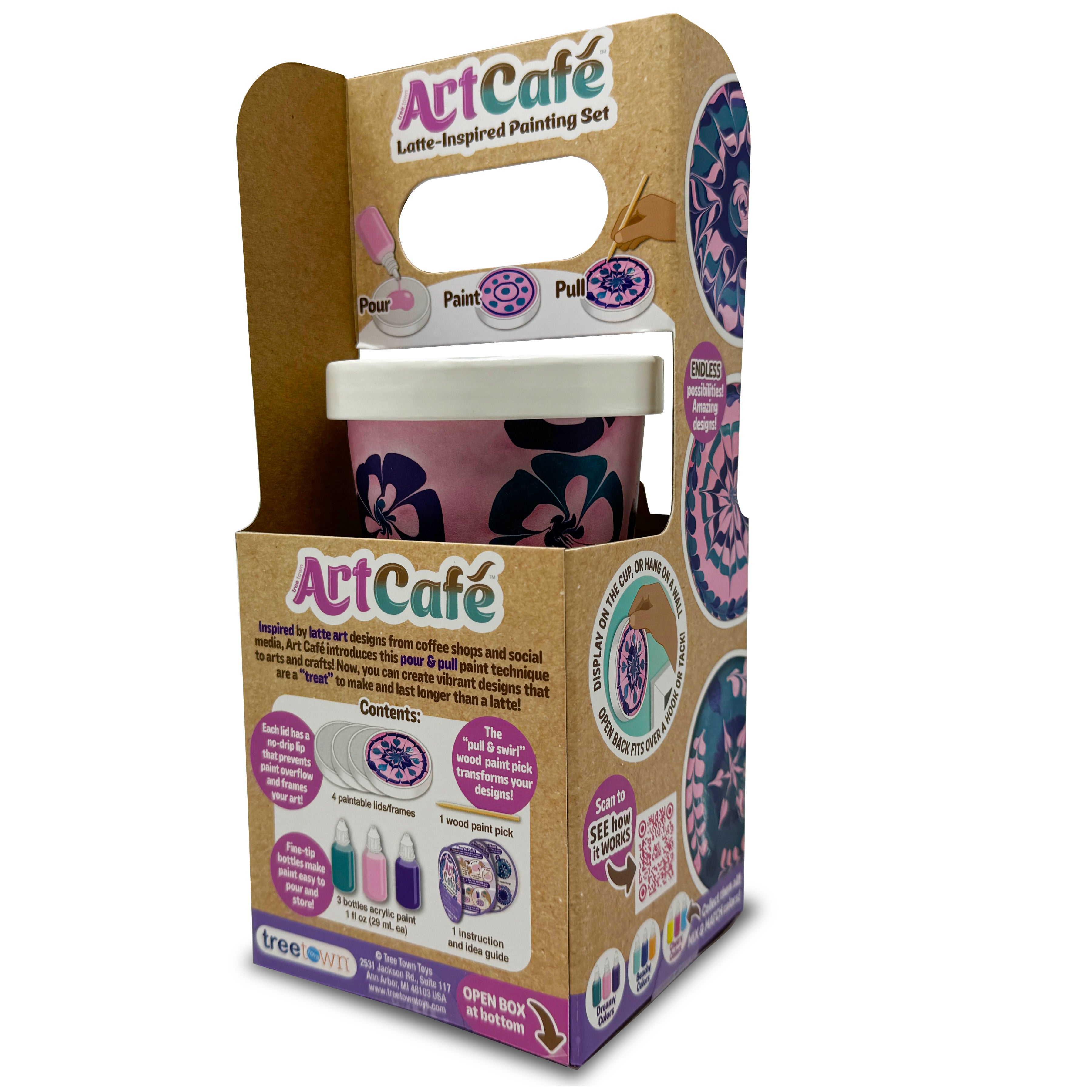 Art Café Latte-Inspired Painting Set - Dreamy Colors