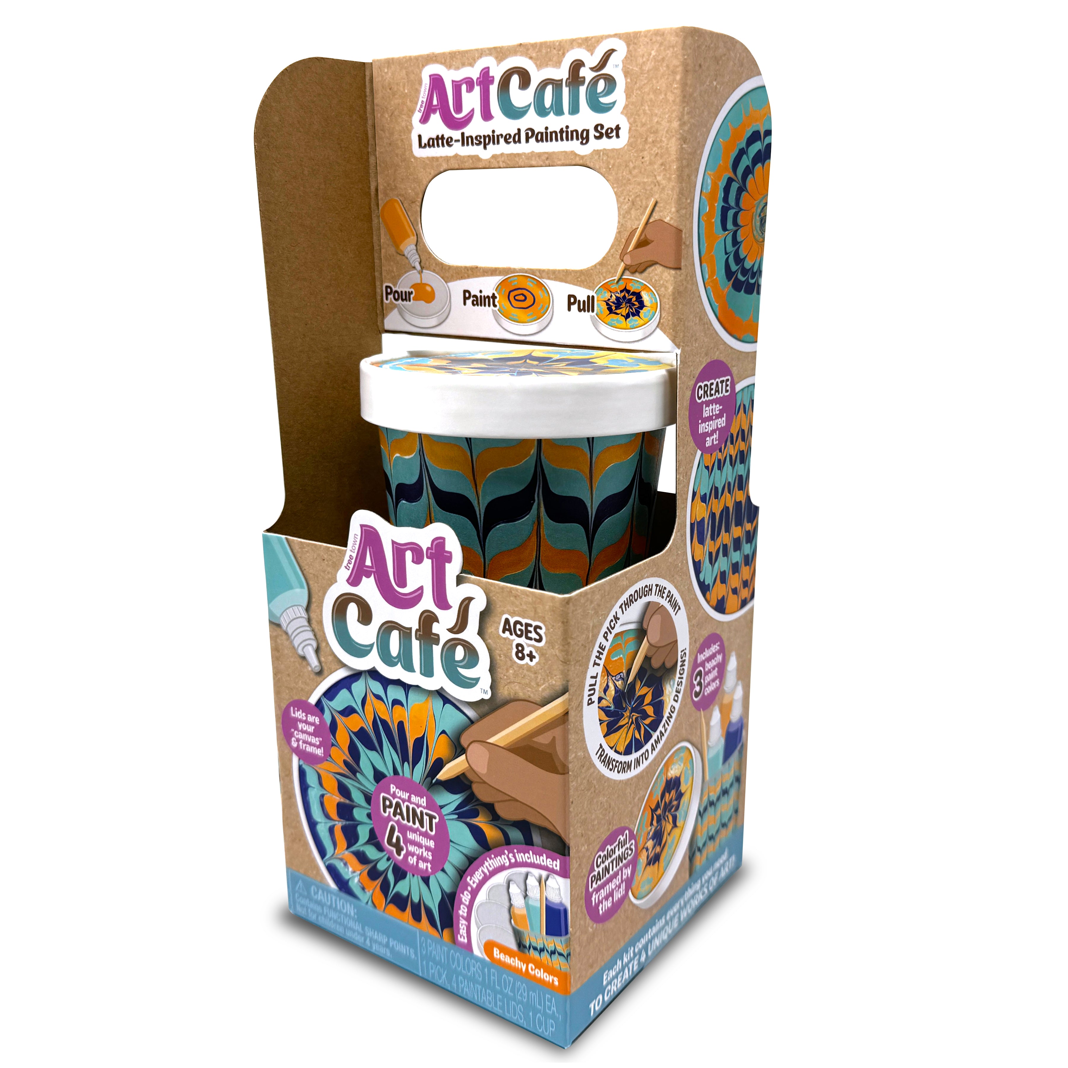 Art Café Latte-Inspired Painting Set - Beachy Colors