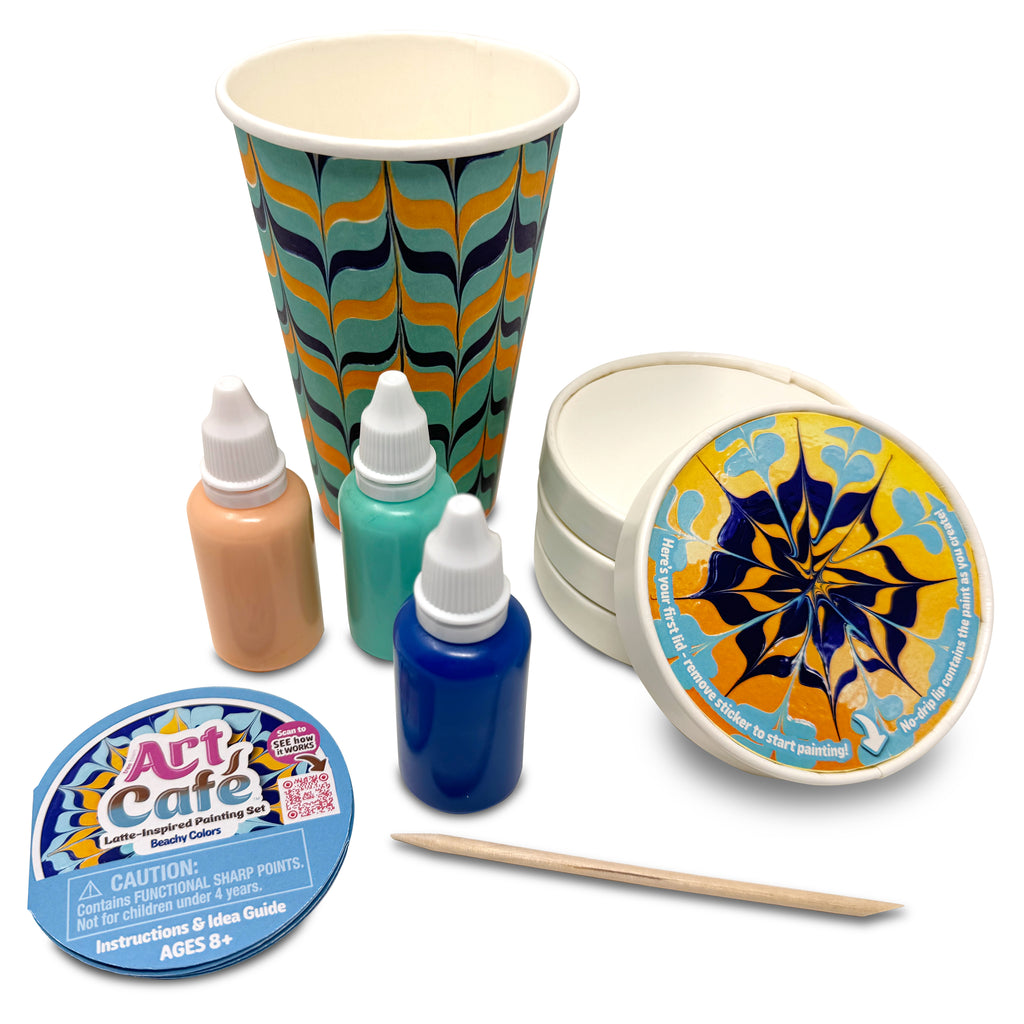 Art Café Latte-Inspired Painting Set - Beachy Colors