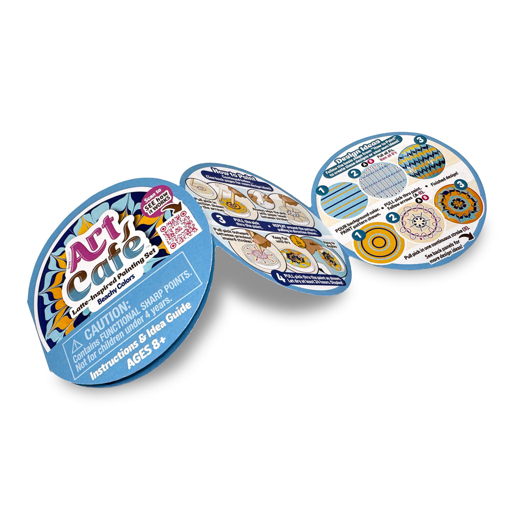 Art Café Latte-Inspired Painting Set - Beachy Colors