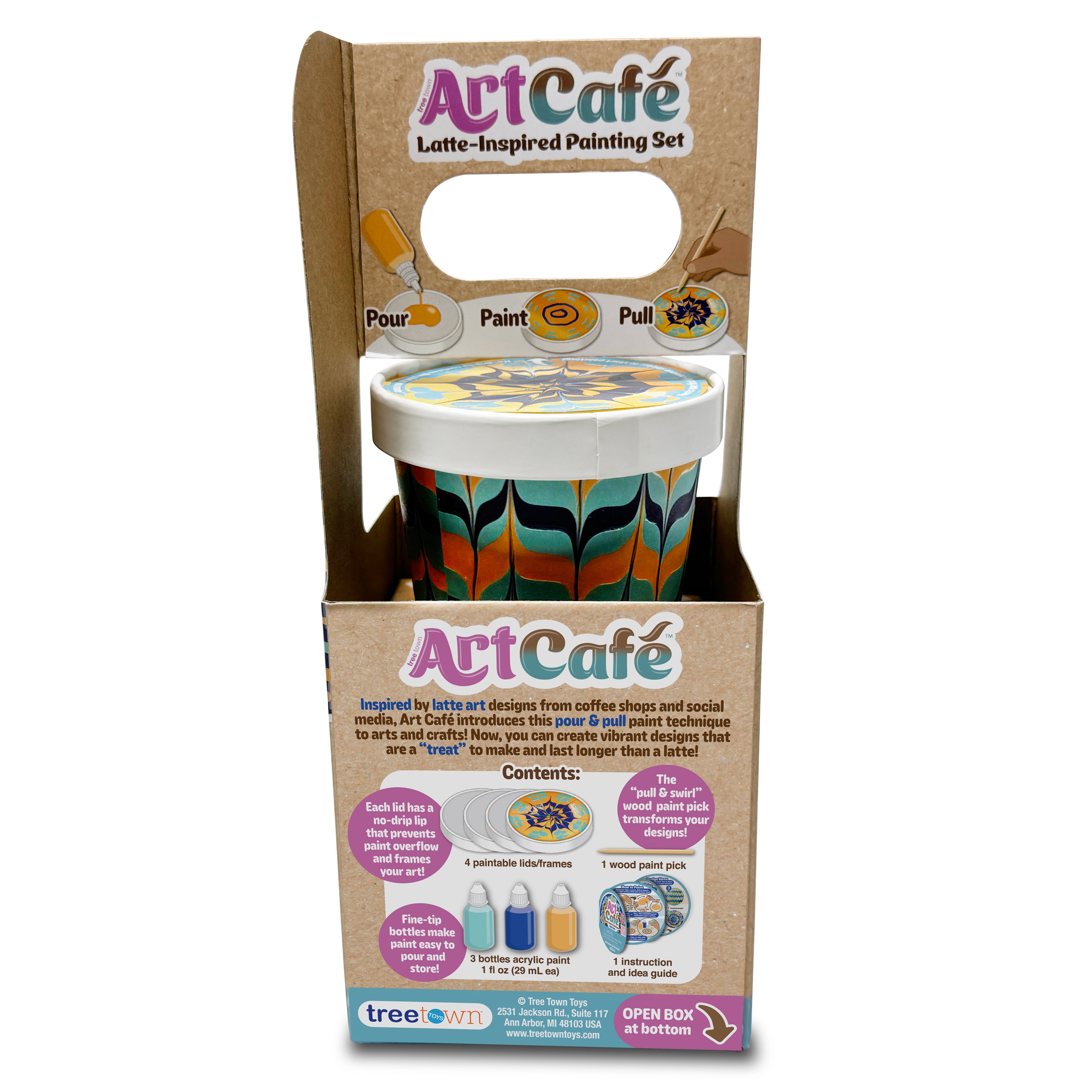 Art Café Latte-Inspired Painting Set - Beachy Colors