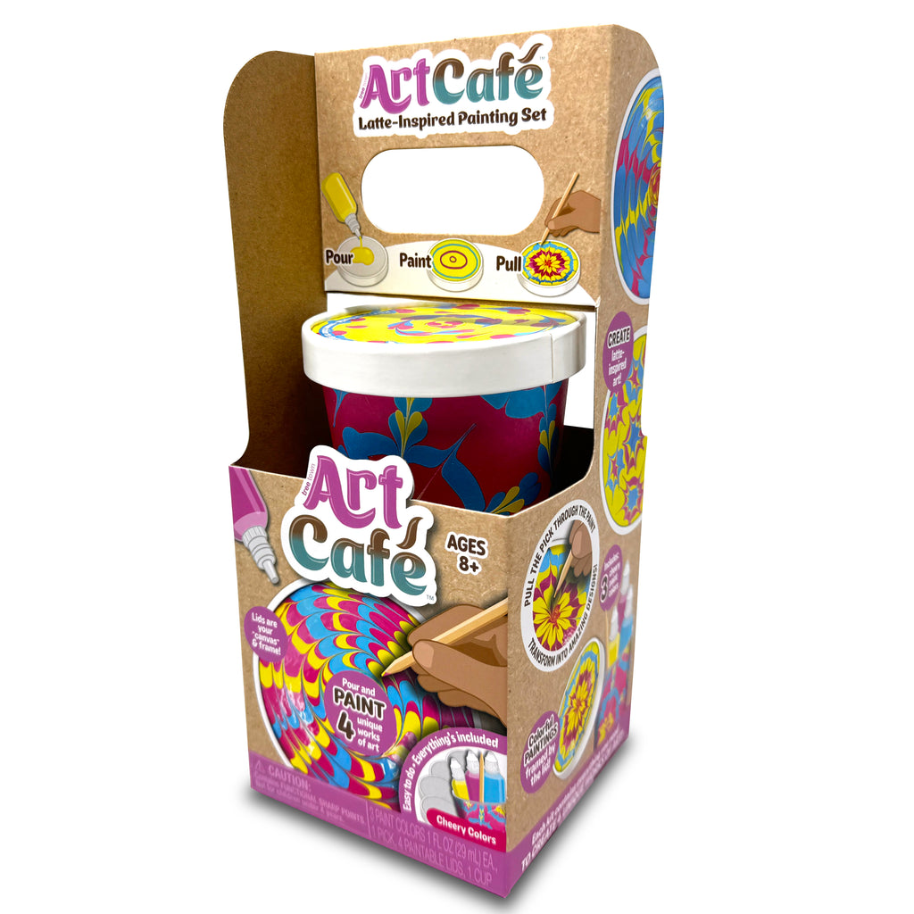 Art Café Latte-Inspired Painting Set - Cheery Colors