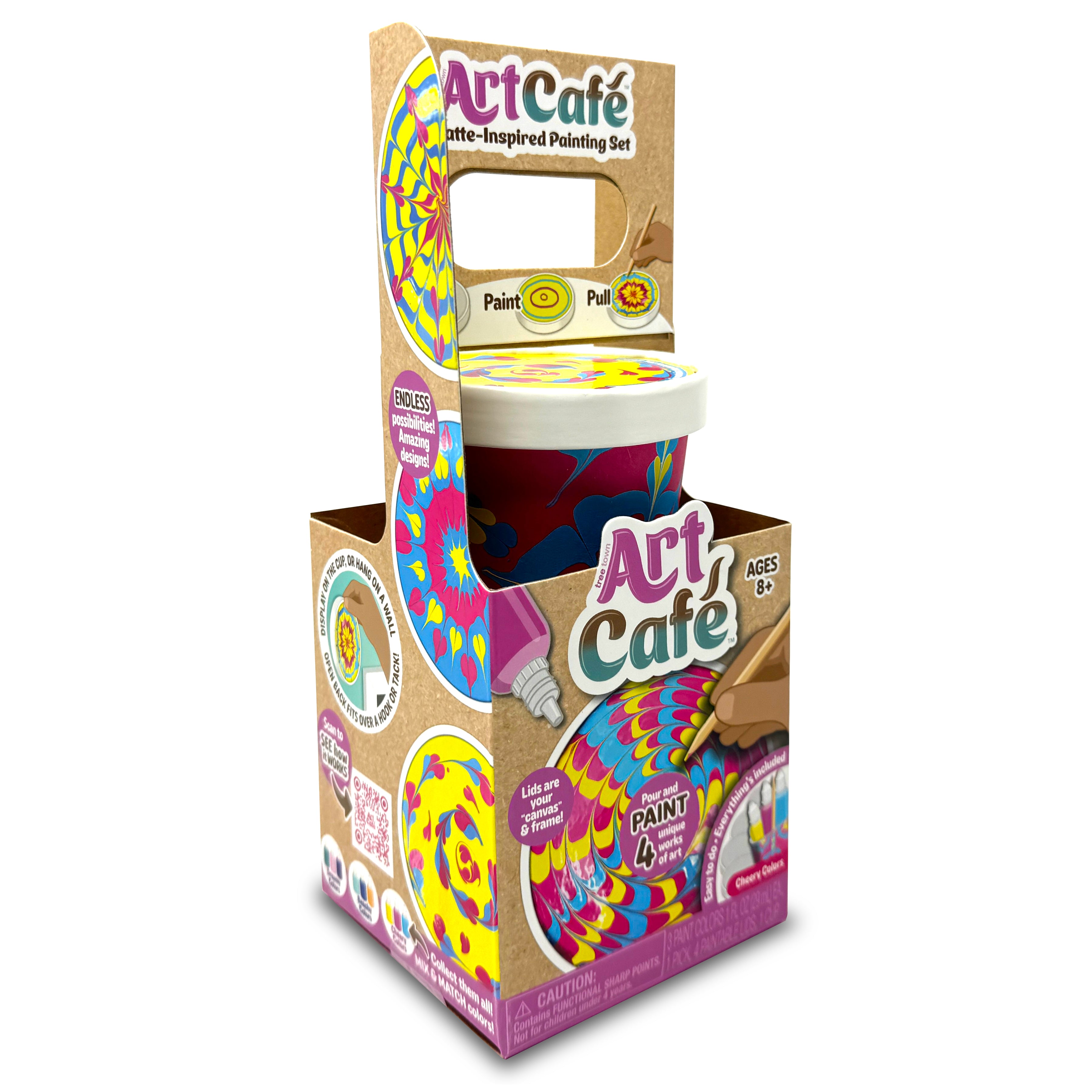 Art Café Latte-Inspired Painting Set - Cheery Colors