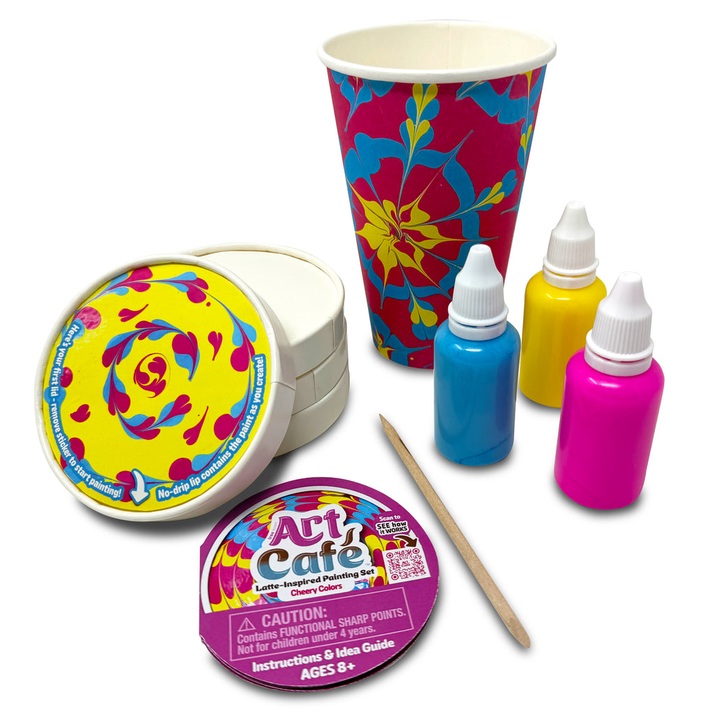 Art Café Latte-Inspired Painting Set - Cheery Colors