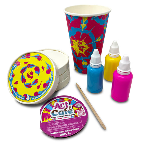 Art Café Latte-Inspired Painting Set - Cheery Colors