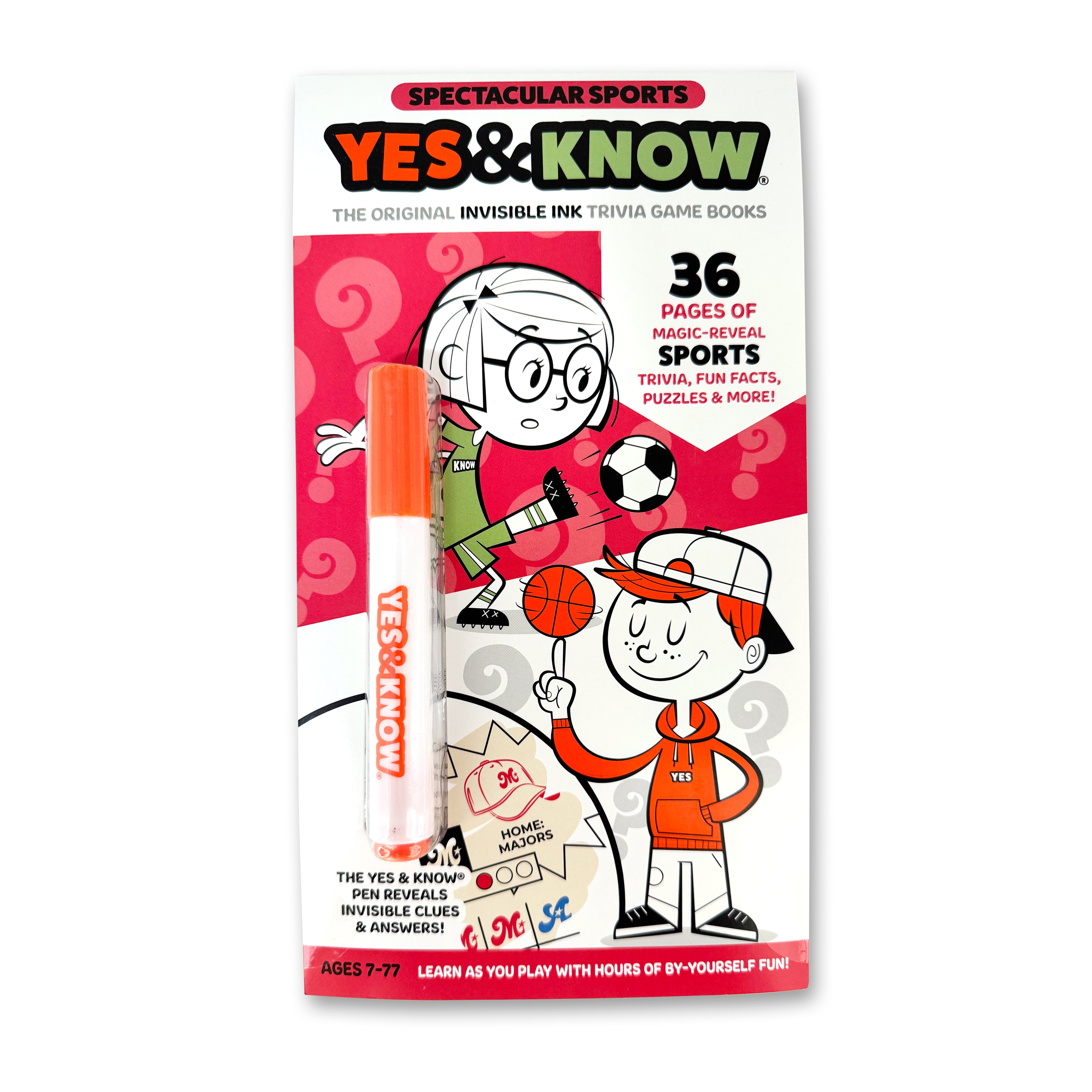 The Original Yes & Know® Invisible Ink Trivia Game Books: Spectacular Sports