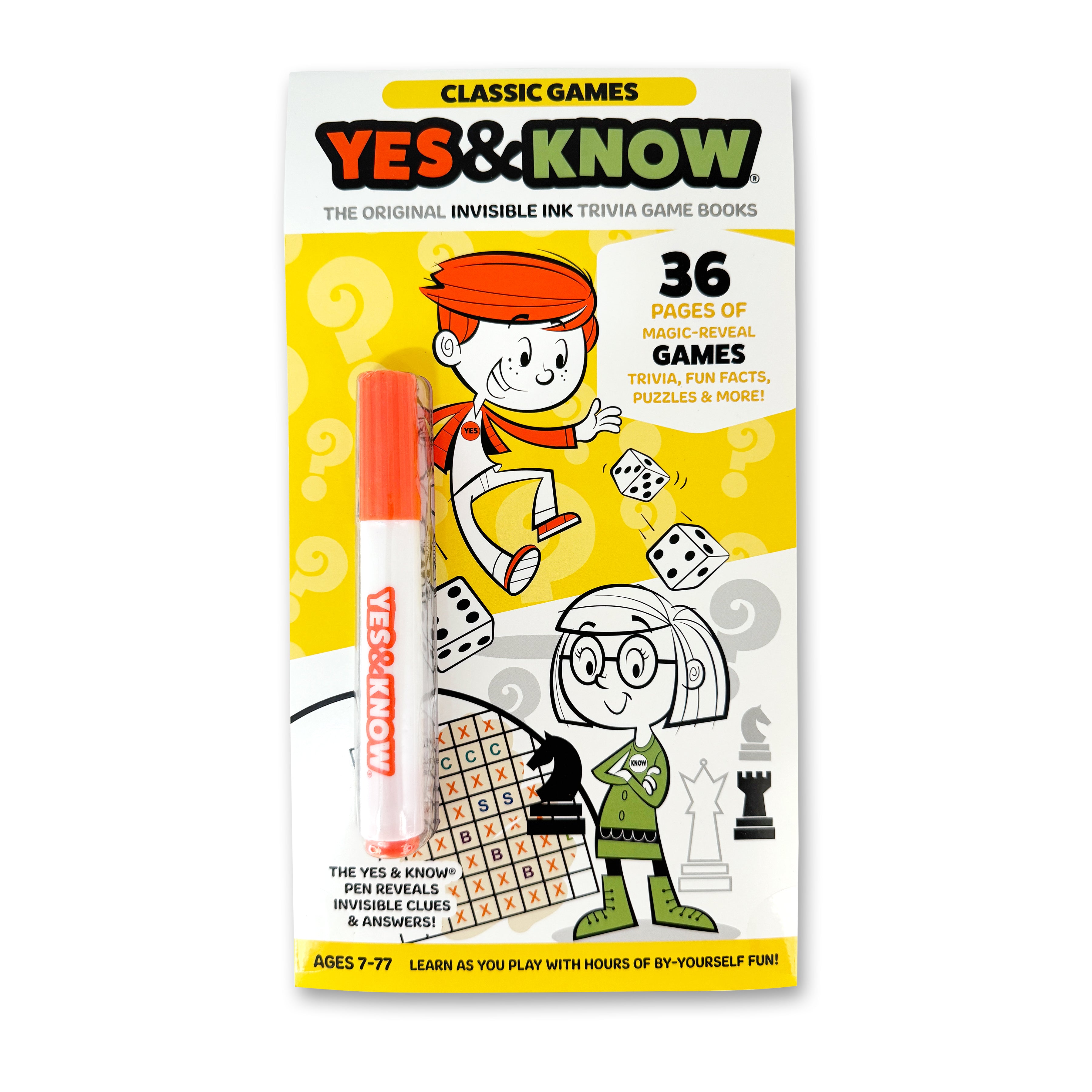 The Original Yes & Know® Invisible Ink Trivia Game Books: Classic Games