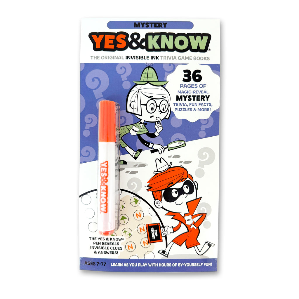 The Original Yes & Know® Invisible Ink Trivia Game Books: Mystery