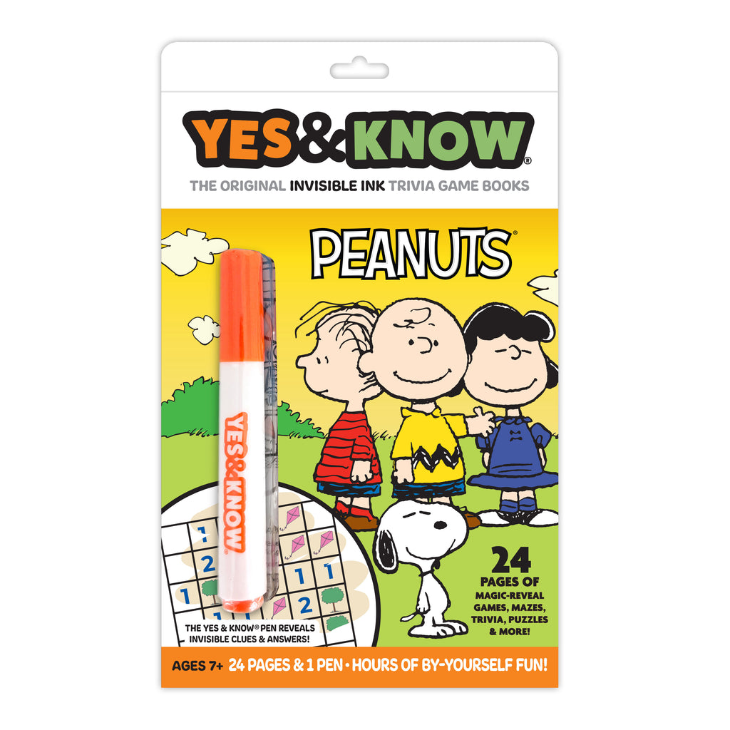 The Original Yes & Know® Invisible Ink Trivia Game Books: Peanuts Gang