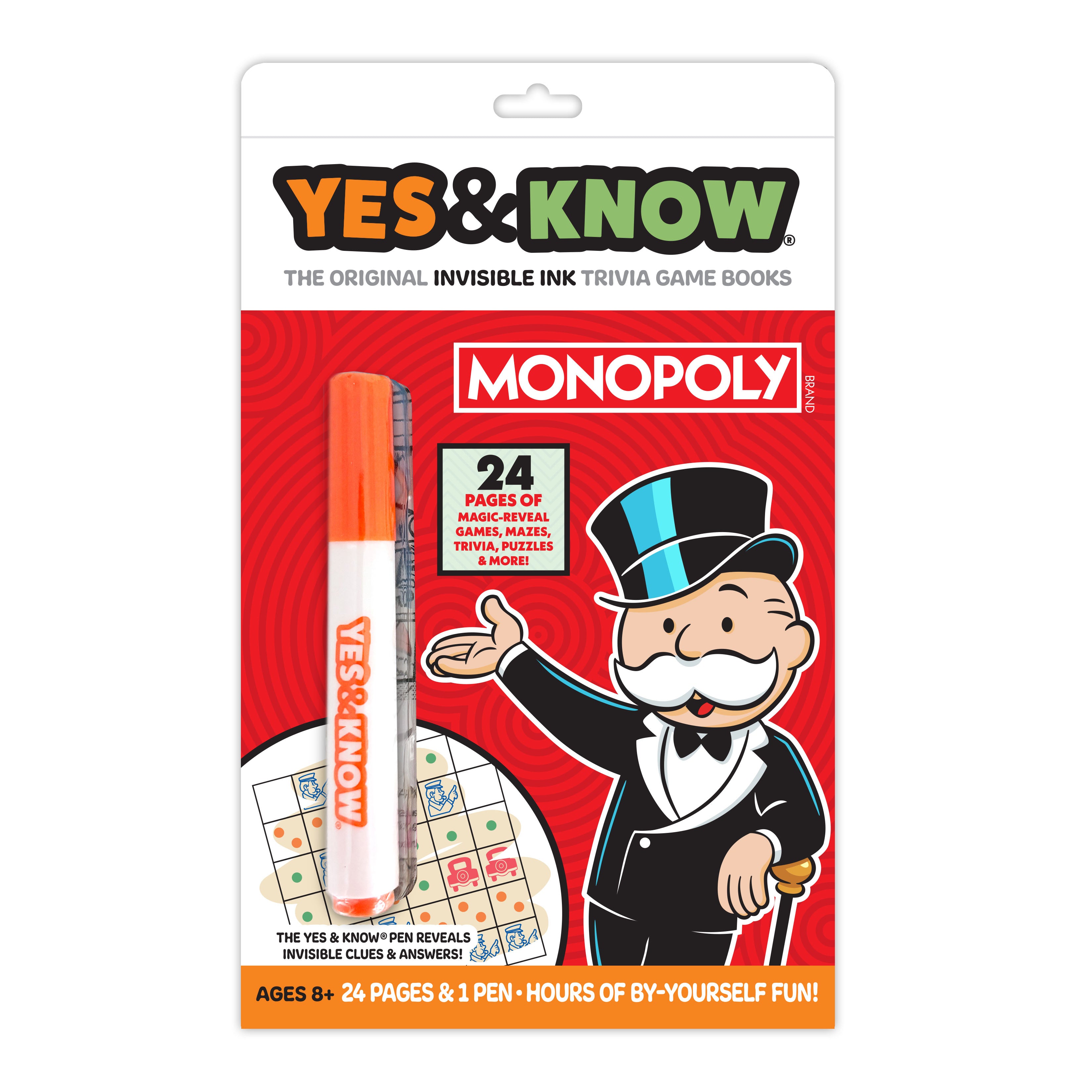 The Original Yes & Know® Invisible Ink Trivia Game Books: Monopoly