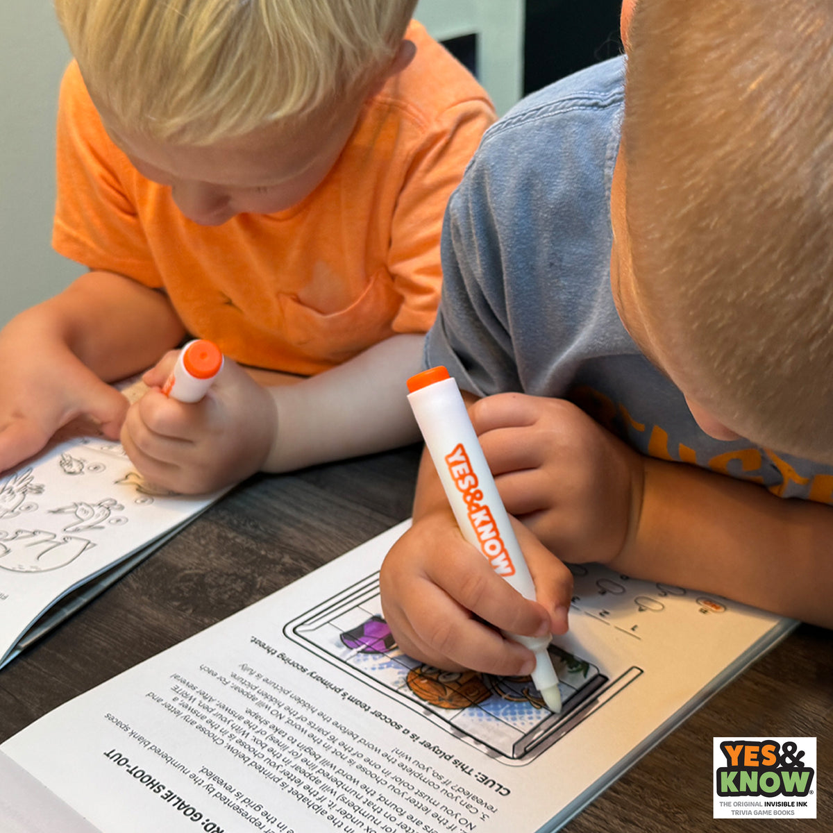 The Original Yes & Know® Invisible Ink Trivia Game Books: Sea Life Adventures